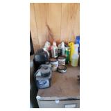 LOT OF CHEMICALS, PAINT, ETC