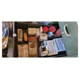 DRAWER FULL OF HARDWARE, STAPLES, NAIL, ETC