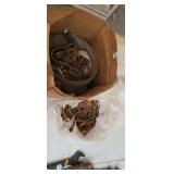 BOX FULL OF LEATHER SCRAP
