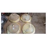 (4) LIGHT FIXTURE GLOBES