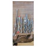 LOT OF LARGE DRILL BITS