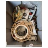 TOTE FULL OF ELECTRICAL HARDWARE