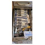 DRAWER WITH SPARK PLUGS, ETC