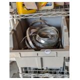 TOTE WITH GEAR HOSE CLAMPS