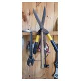 HAMMER, HEDGE TRIMMERS, PINCERS, AND WREMCH