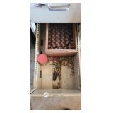 DRAWER FULL OF 12 GAUGE SHOTSHELLS, SPENT BULLETS