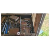 DRAWERS WITH TOOLS, ETC