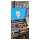 ORGANIZER TOOLBOX W/ ELECTRICAL CONNECTORS, ETC