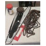 CHAIN SAW BLADE AND CHAINS