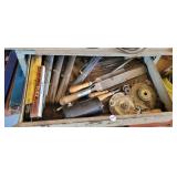 DRAWER FULL OF GOODIES, FILES, TOOLS, ETC