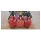 (3) GAS CANS