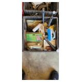 MILK CRATE FULL OF HARDWARE