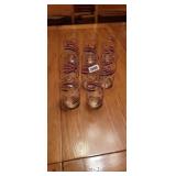 (11) LIBBEY STARS AND STRIPES PATRIOTIC GLASSES