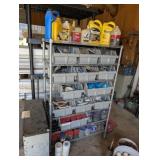 ROLLING RACK  WITH SHELVES, (EMPTY)
