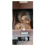 DRAWER FULL OF SAW BLADES