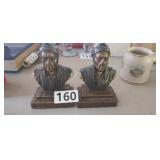 PAIR OF HEAVY BOOK ENDS