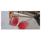 (2) BUTTERFLY ORNAMENT STICKS