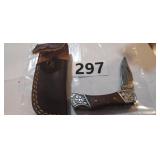 MHS CUTLERY HAND HONED POCKET KNIFE WITH SHEATH