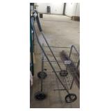 FOLDING METAL UTILITY SHOPPING CART
