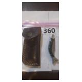 MHS CUTLERY HAND HONED POCKET KNIFE WITH SHEATH