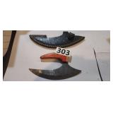 MHS CUTLERY HAND HONED ULU KNIFE WITH SHEATH