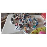 LOT OF DEPARTMENT 56 SMALL CHRISTMAS FIGURINES,