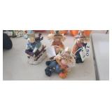 (4) FALL FIGURINES
