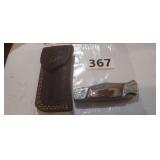 MHS CUTLERY HAND HONED POCKET KNIFE WITH SHEATH