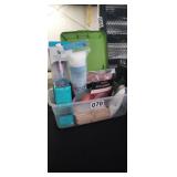 TOTE FULL OF BEAUTY SUPPLIES, NEW