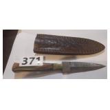 MHS CUTLERY HAND HONED DAGGER KNIFE WITH SHEATH