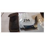 MHS CUTLERY HAND HONED POCKET KNIFE WITH SHEATH