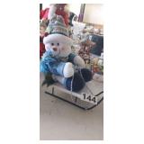 SNOWMAN ON A SLED