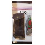 MHS CUTLERY HAND HONED POCKET KNIFE WITH SHEATH