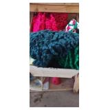 BOX FULL OF CHRISTMAS TREE DECOR FIXINGS