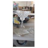 CRYSTAL, CUT GLASS LOT