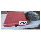 VINTAGE DECORATIVE COASTERS, & VINTAGE DC TRAY