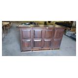 6' BAR WITH 2 SHELVE CABINET 40' HIGH
