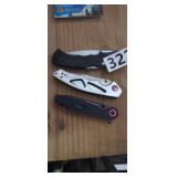 (3) POCKET KNIVES, OZARK TRAIL, ETC