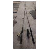 (2) FISHING ROD & REELS
