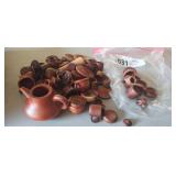 WOODEN MINITURE TEA SET