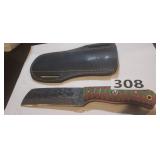 MHS CUTLERY HAND HONED KNIFE WITH SHEATH