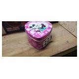 MICKEY & MINNIE MOUSE WATCH WITH HEART SHAPED TIN
