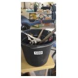 BUCKET FULL OF TOOLS, VICE GRIPS, HAMMER, ETC