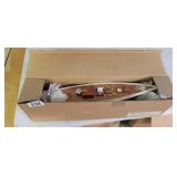WOODEN SAILBOAT MODEL *NEW