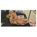 PATCH WORK TEDDY BEAR DECOR