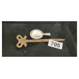 LETTER OPENER AND TINY MIRROR