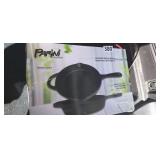 PARINI CAST IRON 10" GRILL PAN SKILLET, NEW IN BOX