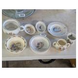 WEDGWOOD AND BUNNYKINS PETER RABBIT DISHES