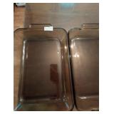 (2) ANCHOR GLASS PANS