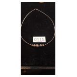 STERLING SILVER NECKLACE WITH STERLING SILVER BEAD